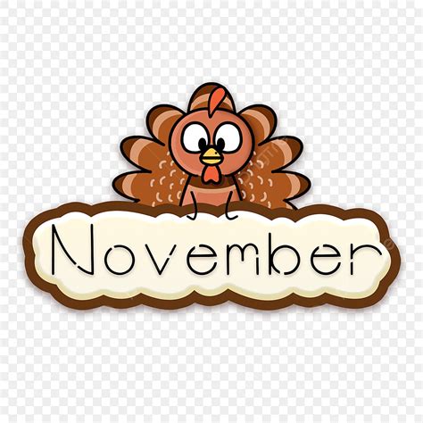 november cute clipart.